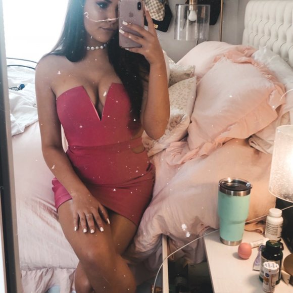 NBD x NAVEN Callie Bodycon Cutout Strapless Dress - Picture 4 of 5